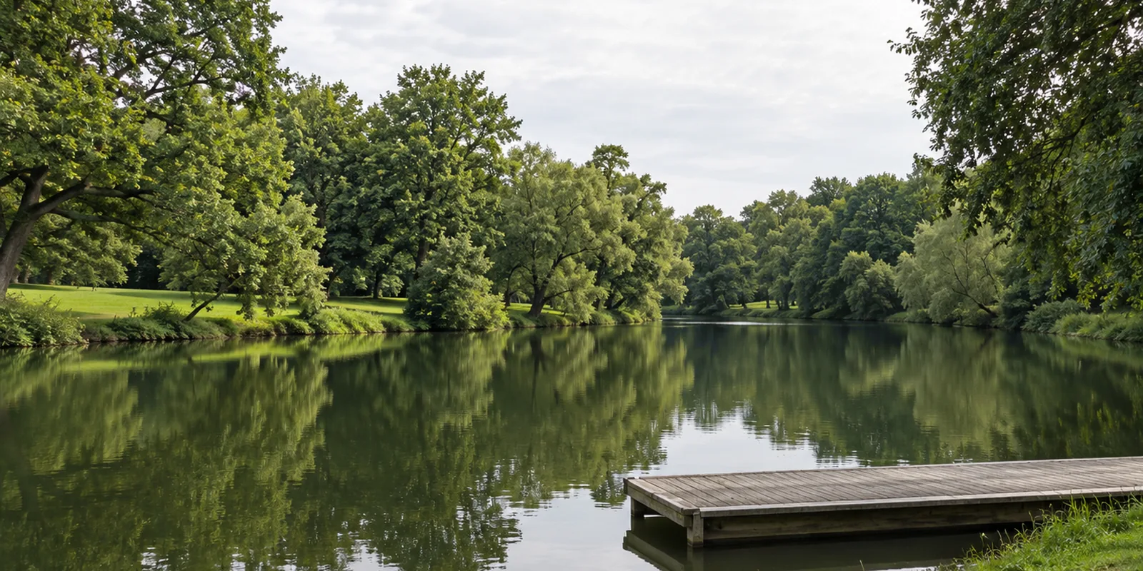 Die Fulda an der Karlsaue in Kassel