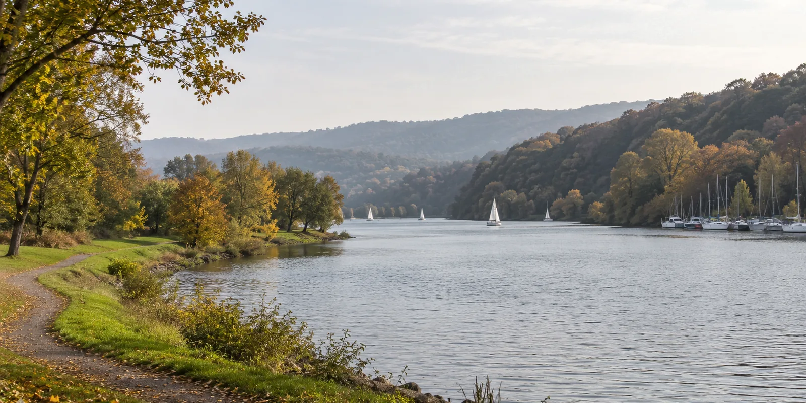 Der Kemnader See bei Witten