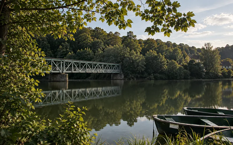 Der Kettwiger Stausee unterhalb der Altstadt