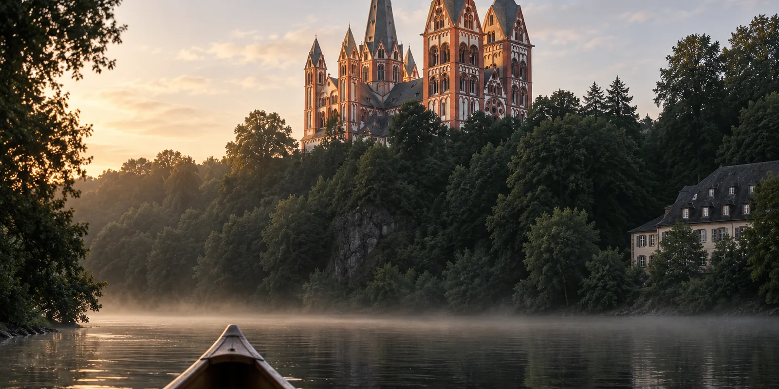 Der Limburger Dom über dem Felsen an der Lahn