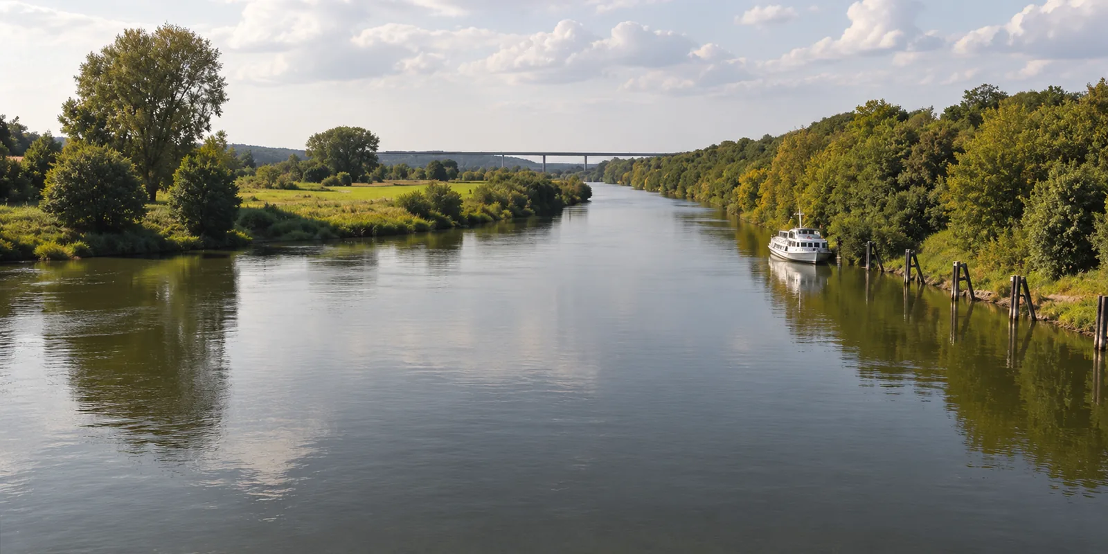 Die Ruhr in ihrem bewaldeten Tal