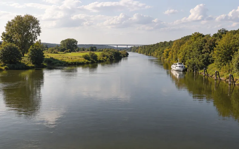 Die Ruhr in ihrem bewaldeten Tal